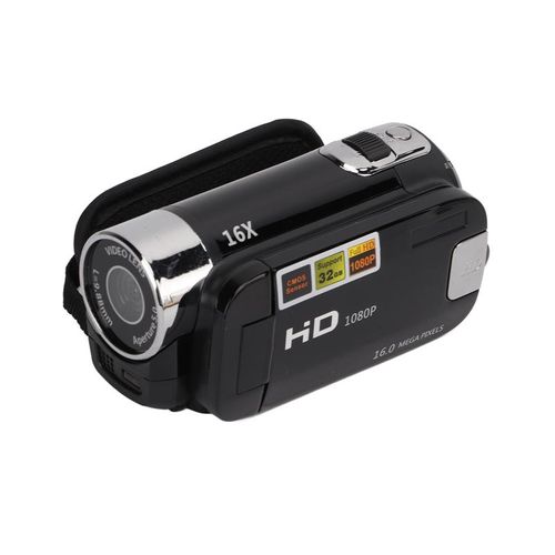 HD 1080P Handheld Camcorder - 16X Digital Zoom Portable Video Recorder, 16MP CMOS Sensor Vlogging Camera for Family, Travel & Events