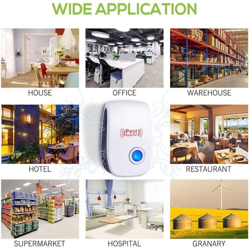 Ultrasonic Pest Repeller Plug-In – Electronic Mosquito, Rat & Cockroach Repellent for Home (80-120㎡ Coverage, Safe for Kids & Pets)