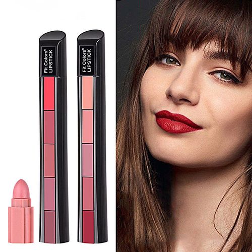 5 in 1 Compact Lipstick (2 Pcs-Pack)