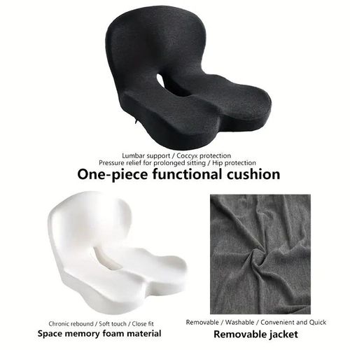 Orthopedic Memory Foam Lumbar & Coccyx Cushion - Posture Correcting Support