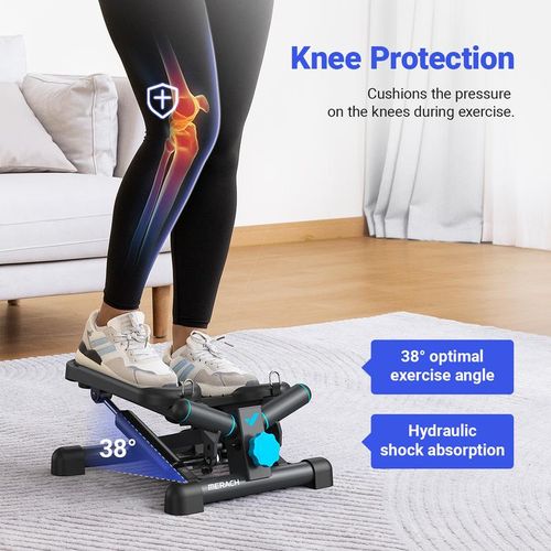 MERACH Adjustable Twist Stepper - Knee Protection Home Cardio Machine