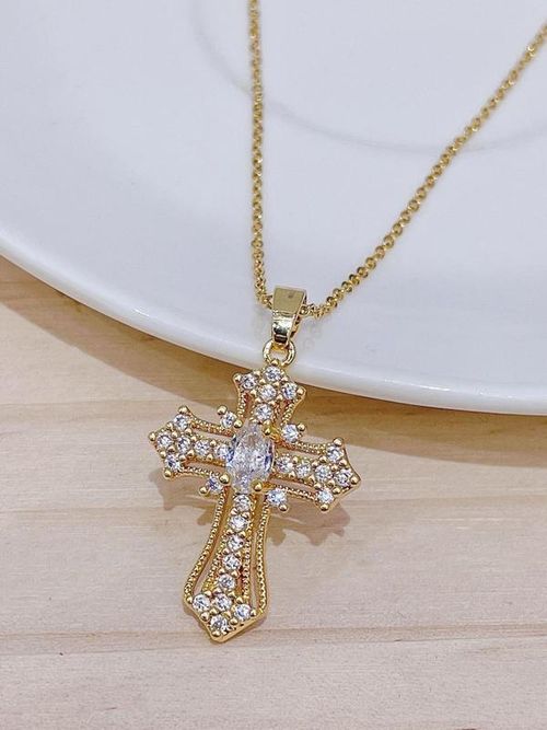 Clavicle Chain Necklace, Fashion All-match Accessory, Cross Necklaces
