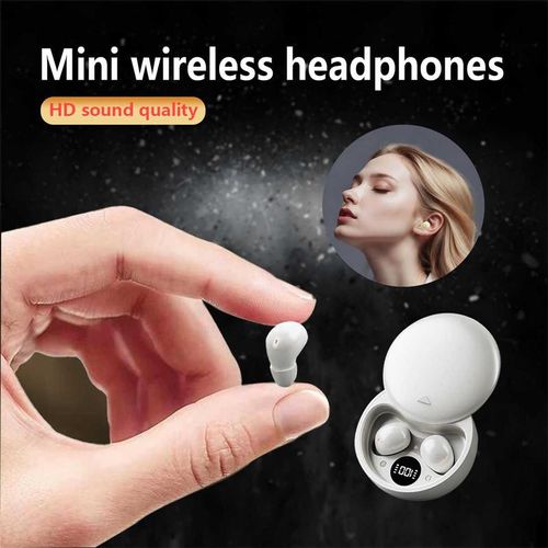 Mini Wireless Sleep-Friendly Headphones: ANC Noise Cancelling, Bluetooth 5.4, 60H Playtime, Invisible Comfort Earbuds for Side Sleepers & Commuting