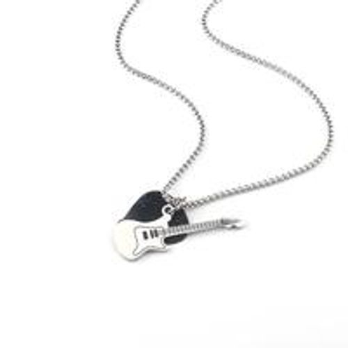 Rock Guitar Pick Necklace Perfect Gift for Guitarists & Music Fans