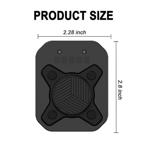 SEES Pro Magnetic Tool Holder: Strong Neodymium Magnet, Phone-Safe Design, Spring-Steel Belt Clip for Construction, DIY & Trades