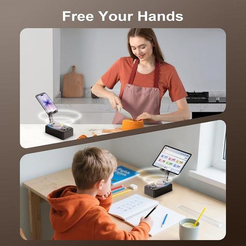 5-in-1 Bluetooth Speaker Phone Stand - Emergency Charger & Ambient Light