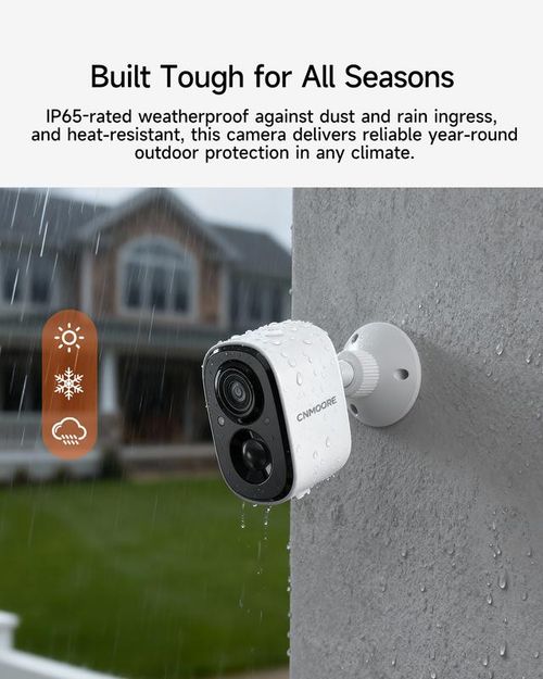 CINMOORE 2.5K Wireless Security Camera - 6-Month Battery & Smart Night Vision