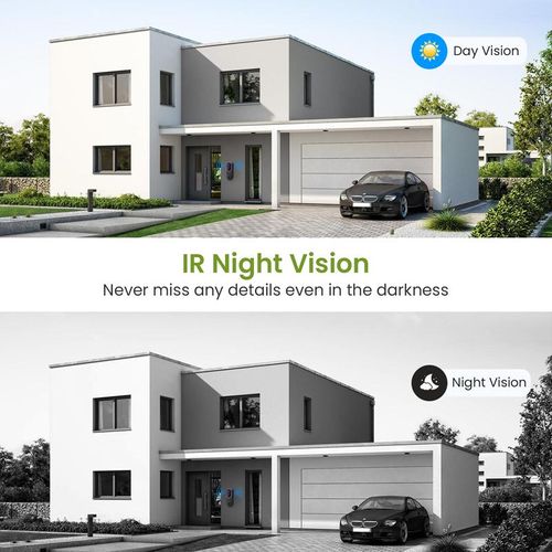 AI Smart Video Doorbell - 2-Way Noise-Canceling Audio, HD Night Vision & Weather-Resistant Security Camera with Cloud Storage