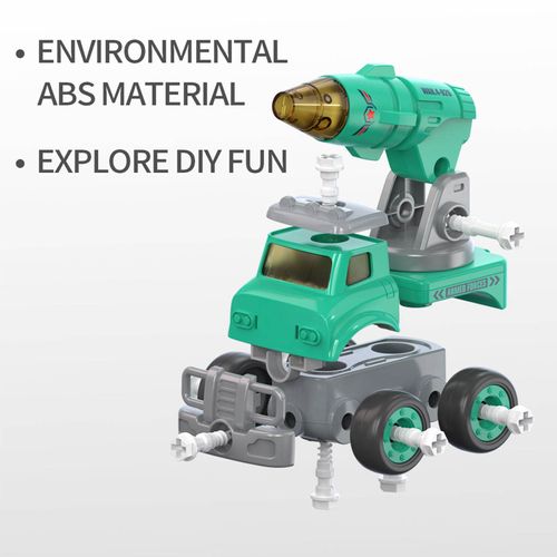 5-in-1 Peace Defender Robot DIY Building Kit with Electric Drill – Transform Military Trucks into Giant Robot STEM Toy for Kids 3-12 Years