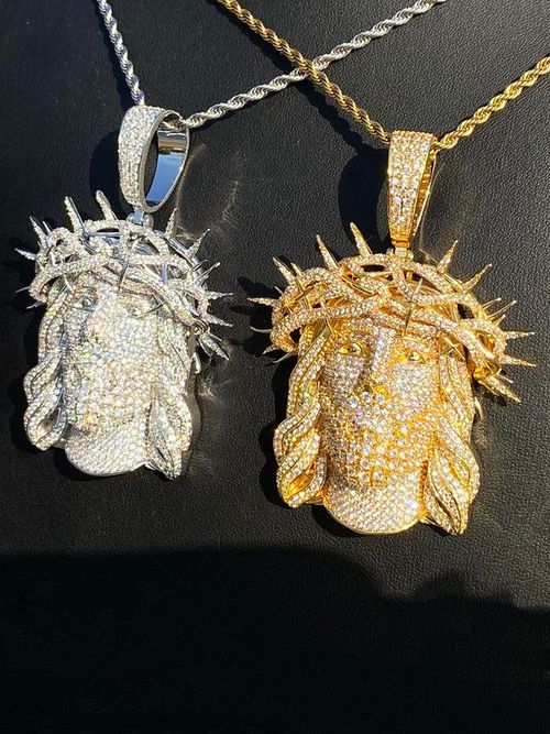 Jesus Design Pendant, Rhinestone Decorated Necklace Pendant for Men, Hip Hop Jewelry for Party, Daily Clothing Decor, Trendy All-match & Exquisite Jewelry for Gift