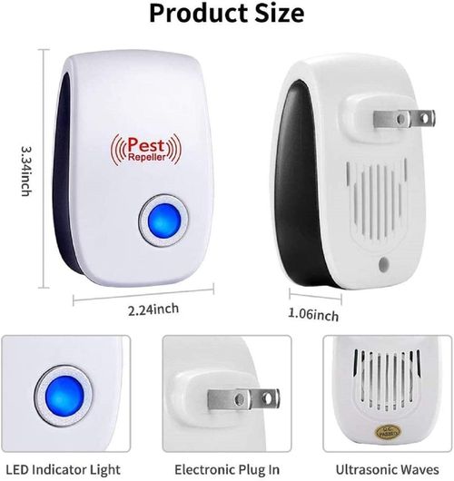 Ultrasonic Pest Repeller Plug-In – Electronic Mosquito, Rat & Cockroach Repellent for Home (80-120㎡ Coverage, Safe for Kids & Pets)