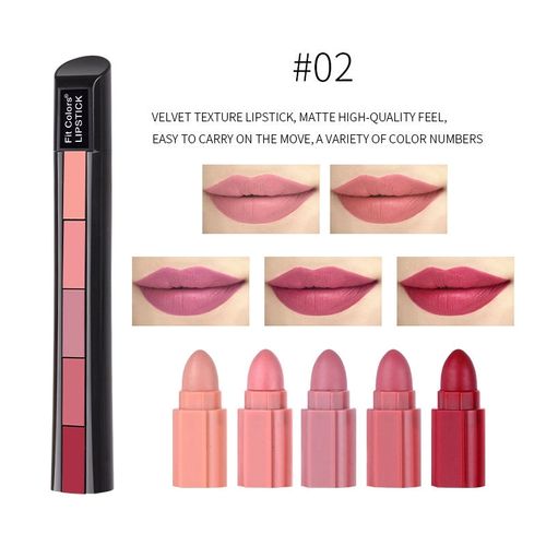 5 in 1 Compact Lipstick (2 Pcs-Pack)