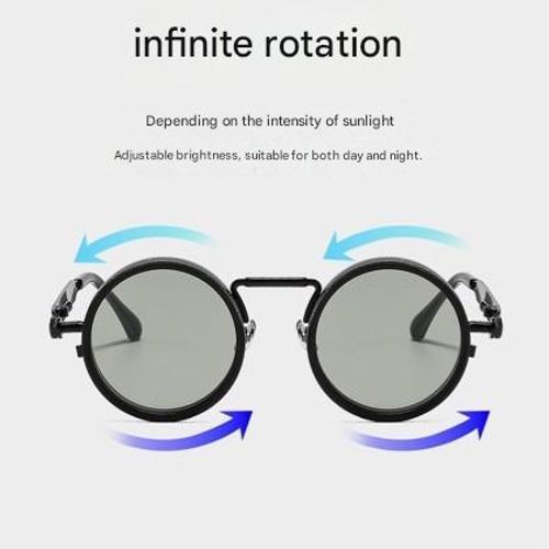 9-Level Adjustable ND Filter Sunglasses — Retro-Style Polarized Shades for Fishing, Driving, and UV Protection