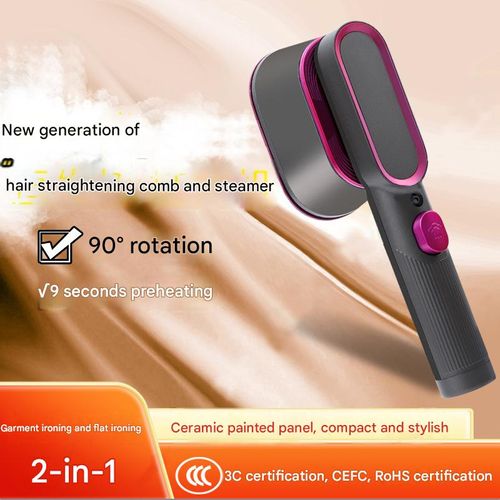 Handheld Garment Steamer: Portable Spray Steam Iron (Dry & Wet Dual Use)