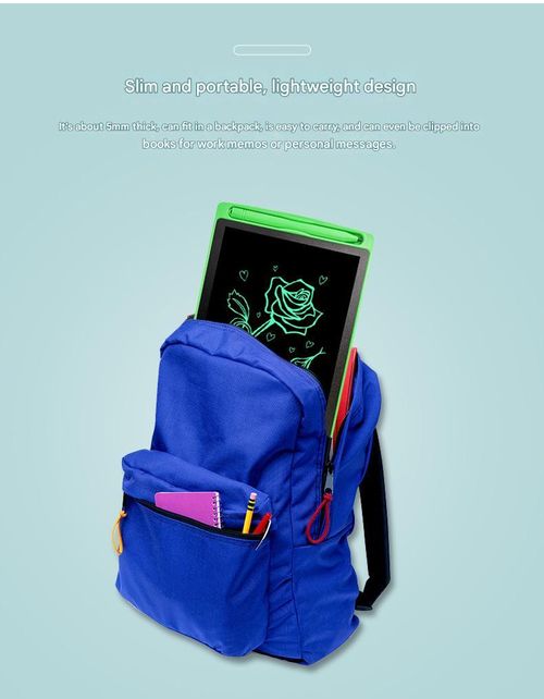 Children's LCD Drawing Board — Light-Powered Electronic Blackboard for Early Education, Online Learning, Freehand Drawing, and Writing