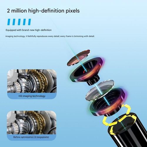 Industrial Endoscope — 3-in-1 Universal (Type-C, iOS, Android) — Dual-Lens HD Endoscope with Direct Mobile Phone Connection