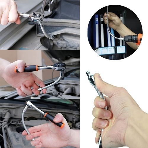 Flexible extension bar for sockets,Three rods ,Three sizes