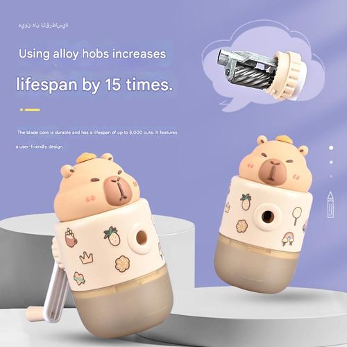 Automatic pencil sharpener, elementary school student pencil sharpener, children's pencil twister, Capibala pencil sharpener, special pencil sharpener