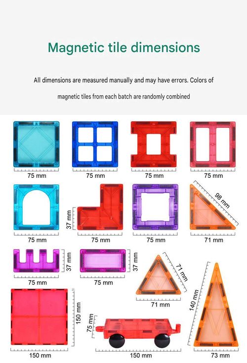 Large, Translucent Magnetic Building Tile Set with Window Pieces – Strong Magnets, Educational Toy