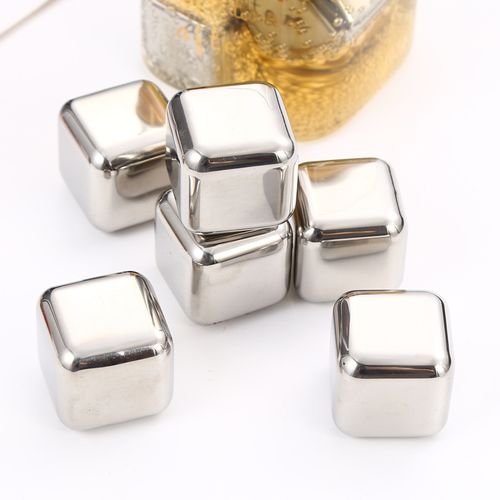 Reusable Stainless Steel Ice Cube & Pellet Set — Metal Chilling Spheres in a Storage Case