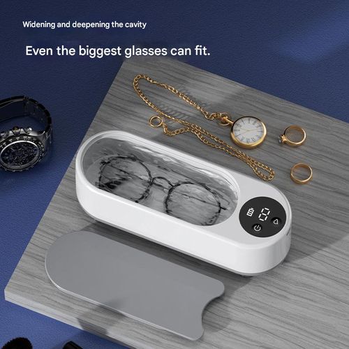 Ultrasonic cleaner: Cleans glasses, watches, jewelry, makeup brushes, pacifiers, etc.