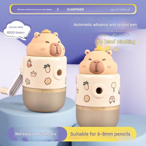 Automatic pencil sharpener, elementary school student pencil sharpener, children's pencil twister, Capibala pencil sharpener, special pencil sharpener