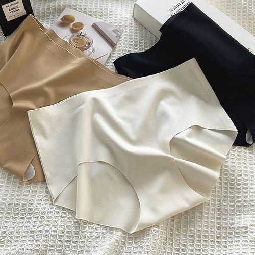 🔥Buy 1 And Get 3 Free🔥7A Silk Antibacterial Women's Panties Comfortable Seamless Mid-Waist Girls' Everyday Underwear Simple Style Optimal for Spring