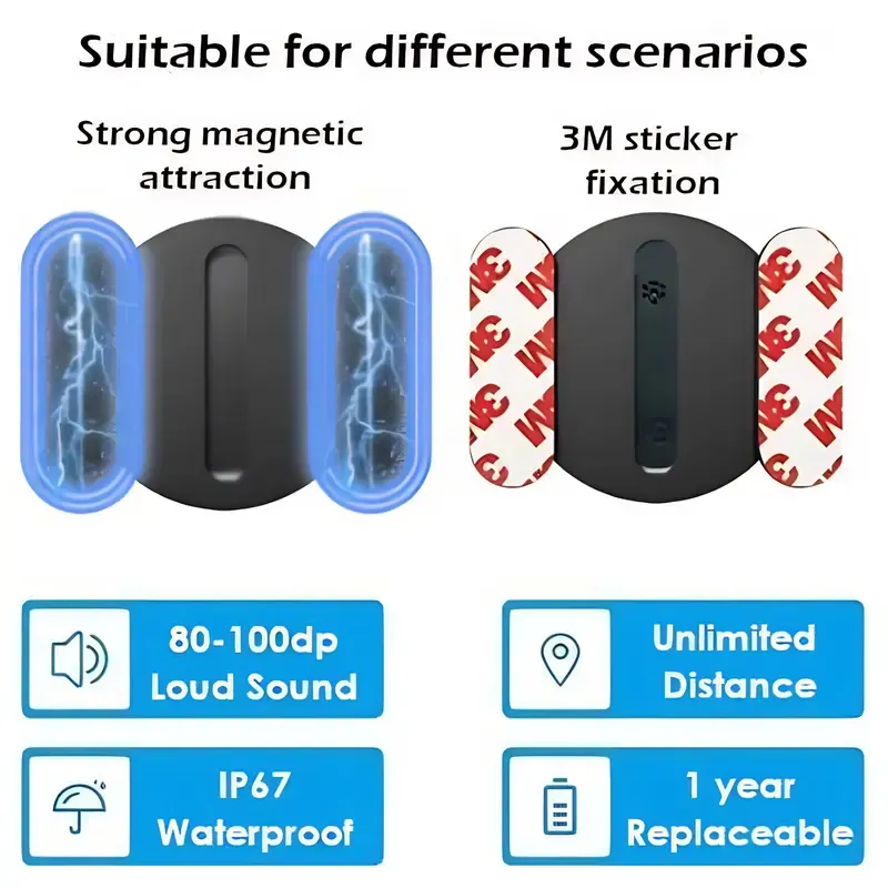 GPS Tracker for Car, Tracking Devices for Cars Hidden, Car GPS Tracking Device for Vehicles, Anti-lost Device, No Monthly Fee, Works with Apple Find My (iOS Only) For iPhone&Android