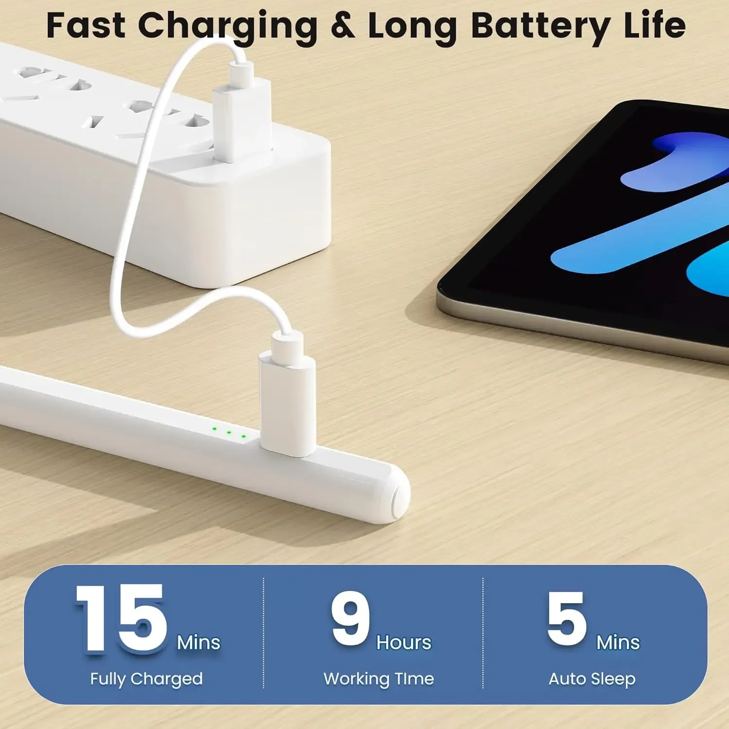 Compatible with Apple iPad, Xiaomi, and Huawei, this magnetic capacitive touch pen features pressure sensitivity, is easy to carry, and prevents accidental touches while making it suitable for tablet drawing.
