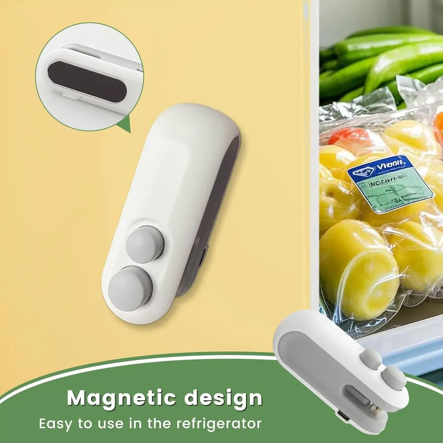 Mini Bag Sealer,2 in 1 Mini Bag Sealer and Cutter,Rechargeable Chip Bag Sealer,Sealer Machine,Bag Sealer for Snack,Sealing Machine for Plastic Bags Snack Bags