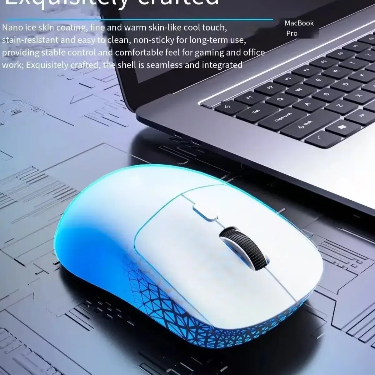 M348 Wireless Gaming Mouse, Tri-Mode 2.4g Bluetooth5.0 USB-C, 6400 Dpi Adjustable Rechargeable, 6 Programmable Buttons, Ergonomic Design for PC laptop tablet, Onlysell
