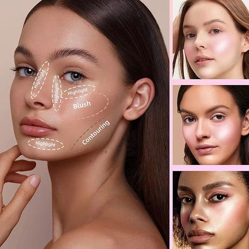 Seline Girl  Maquiagem Mineral Fairy High Light Pó Solto Iluminador Blush Corporal Iluminador Perolado Longo