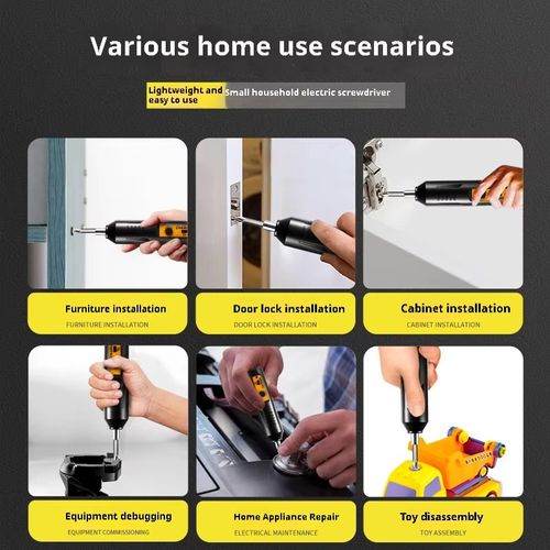 Chave De Fenda Elétrica Sem Fio Recarregável 2000mah Bateria De Lítio Mini Broca Ferramentas Set Household mão broca chave de fenda