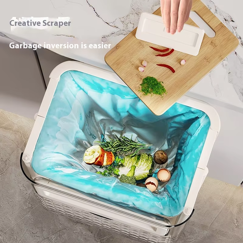 New Kitchen Wall Mounted Folding Trash Pode Pendurado Caixa De Armazenamento De Lixo Waste Bin Acessórios De Cozinha