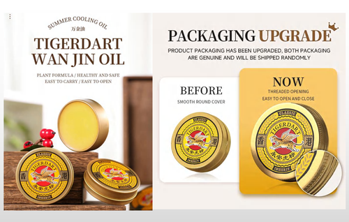 Efeito de Resfriamento Forte, Rápido e Refrescante, Anti-Sonolência, Alivia Coceira de Picadas de Insetos Wanjinyou