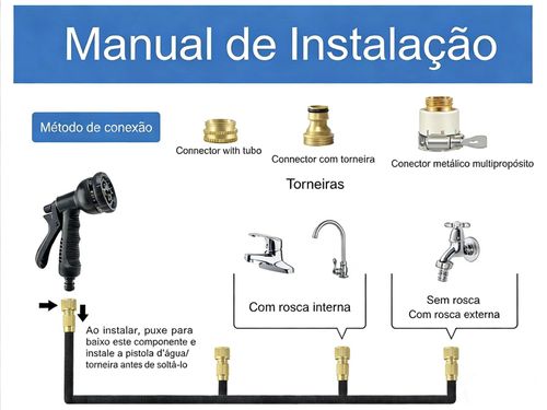 Pistola de Água Alta Pressão - Metal Ultra Resistente