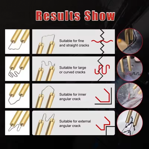 Pistola de Soldagem Plástica, Grampeador Térmico, Kit de Ferramentas para Reparação de Plástico e Diagnóstico Automotivo