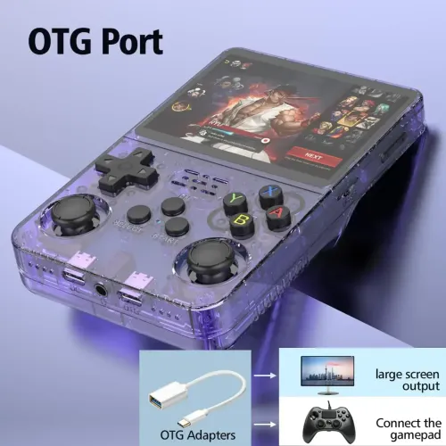 New R36S Handheld Game Console 64GB 15000+ Games 3.5 Inch Screen Retro Classic Handheld Gaming Player Video Game Consoles