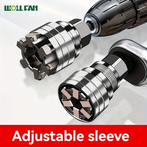 Multi functional universal socket tool, Adjustable sleeve, multifunctional hexagonal screw nut
