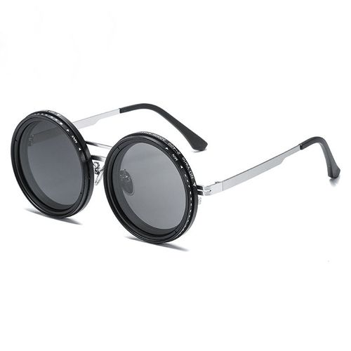 9gears ND Adjustable Sunglasses Fishing Shades Round Polarized Adjustable Tint Dimming Sunglasses with Built-in ND Filter