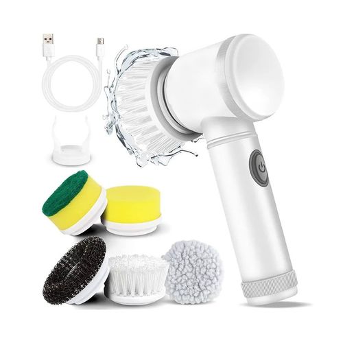The electric cleaning brush with ultra-long battery life can instantly remove stubborn oil stains. The brush head is replaceable, making it a hassle-free machine for multiple uses!