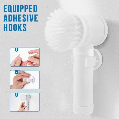 The electric cleaning brush with ultra-long battery life can instantly remove stubborn oil stains. The brush head is replaceable, making it a hassle-free machine for multiple uses!