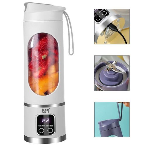 Mini size, big power! One-touch start for quick ice crushing and juice extraction. Portable and rechargeable design to brighten your healthy life.