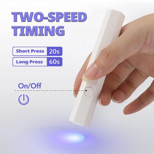 Portable and quick-drying in 50 seconds, it is specially designed for professional nail polish. It is compact and easy to use, and you can easily create a nail salon or at home!