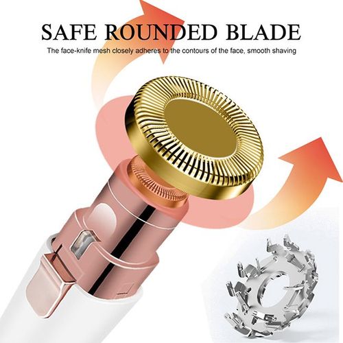 Double-headed electric eyebrow trimmer! Trim and shave two-in-one, saving time and effort, even beginners can easily use it!