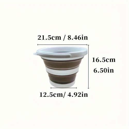 Folding Bucket, Portable Water Bucket, Foldable Car Washing Bucket, Outdoor Camping Fishing Travel Water Bucket, Wash Bucket, Easy To Storage, Cleaning Supplies, Household Gadgets