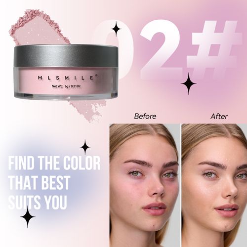 Three-in-one: setting, contouring, and highlighting | Ultra-fine pearlescent powder for lightweight, oil-control without drying out
