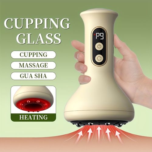 Intelligent 9-Speed Adjustable Cupping Massager - USB Rechargeable Body GUASHA Tool, 1200mAh, 8 Steel Balls, Home Use, Perfect Holiday Gift, Rechargeable Massager