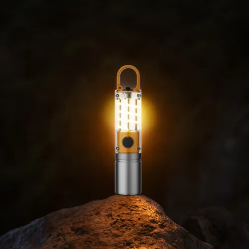 Portable Rechargeable LED Flashlight Multifunctional Outdoor Camping Lighting USB Rechargeable