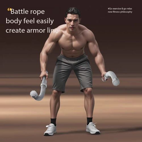 Travel Friendly Full-Body Exercise Weighted Workout Ropes Training Ropeless Battle Ropes for Home Gym